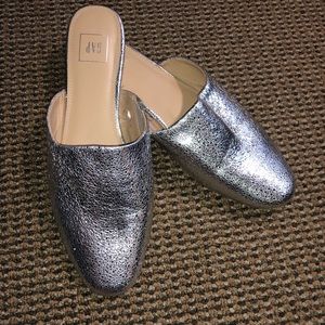 GAP Silver Slip-on Mule!